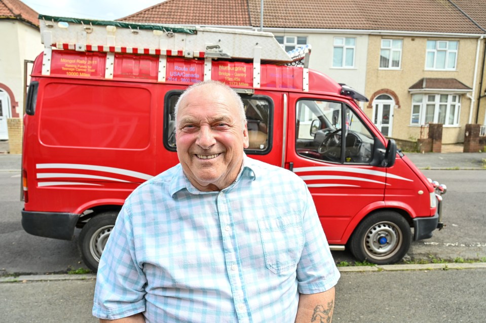 Anthony George, 74, from Bristol, has travelled the world in his van