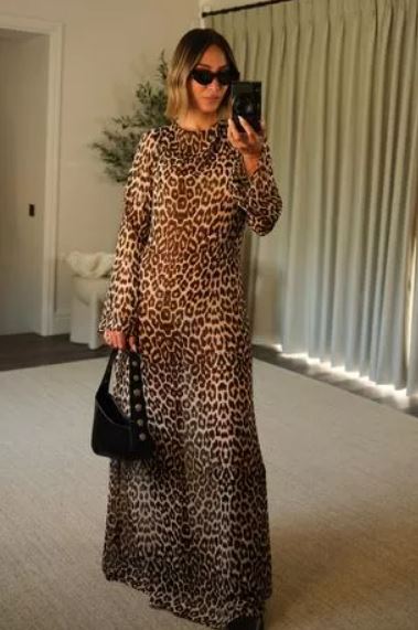 The stylish panellist wowed her Instagram followers with this stunning animal print frock