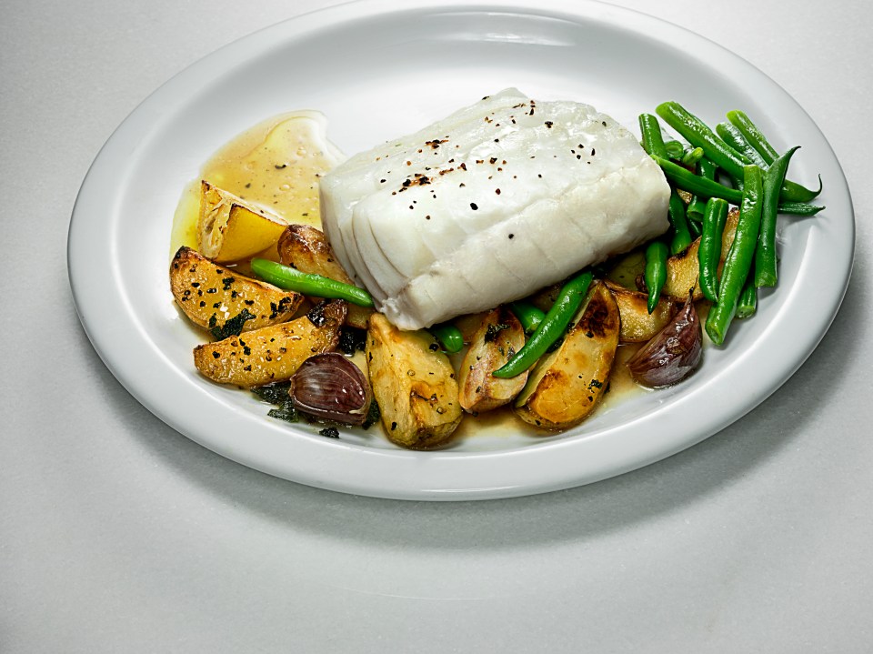 Season this cod dish with lemon for added flavour