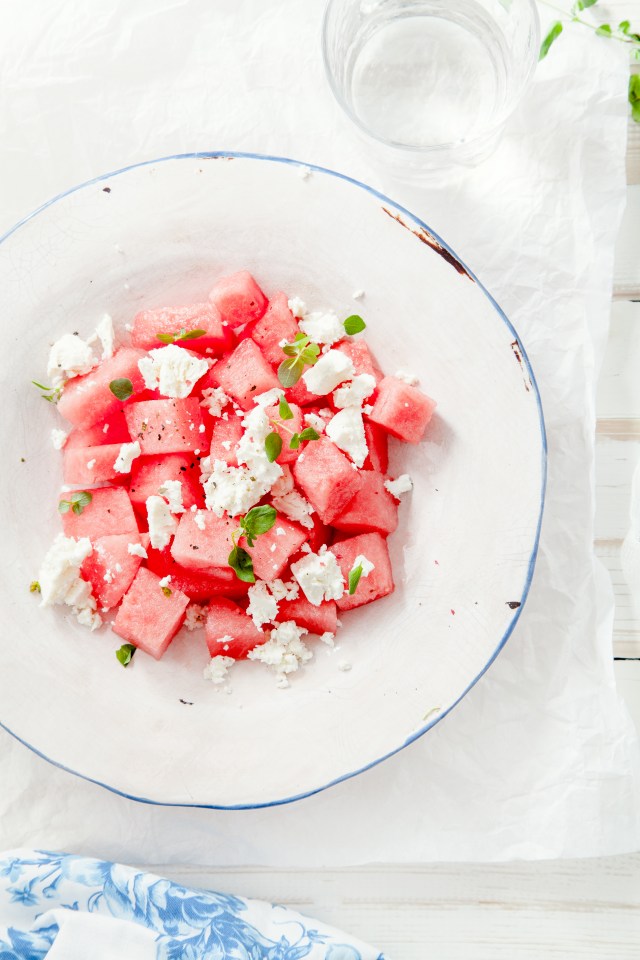 Watermelon and feta make for an excellent combo