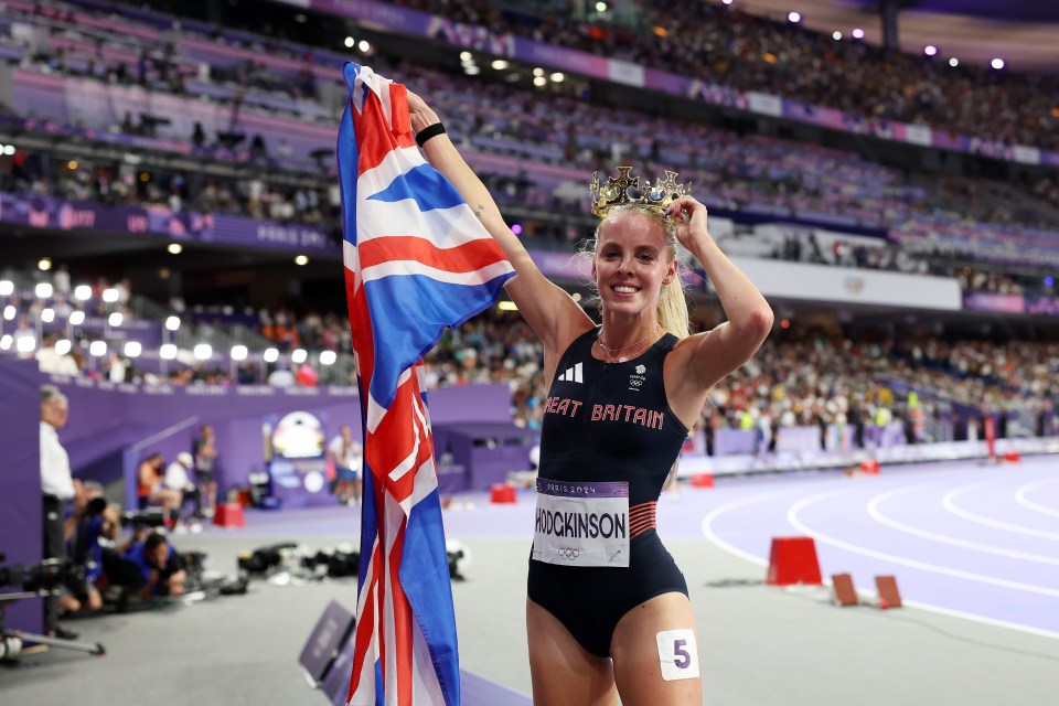 a female athlete with the name rockinson on her shirt