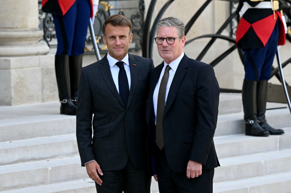 Sir Keir Starmer - pictured here with French President Emmanuel Macron yesterday - insisted the proposed ban is for the good of the nation’s health