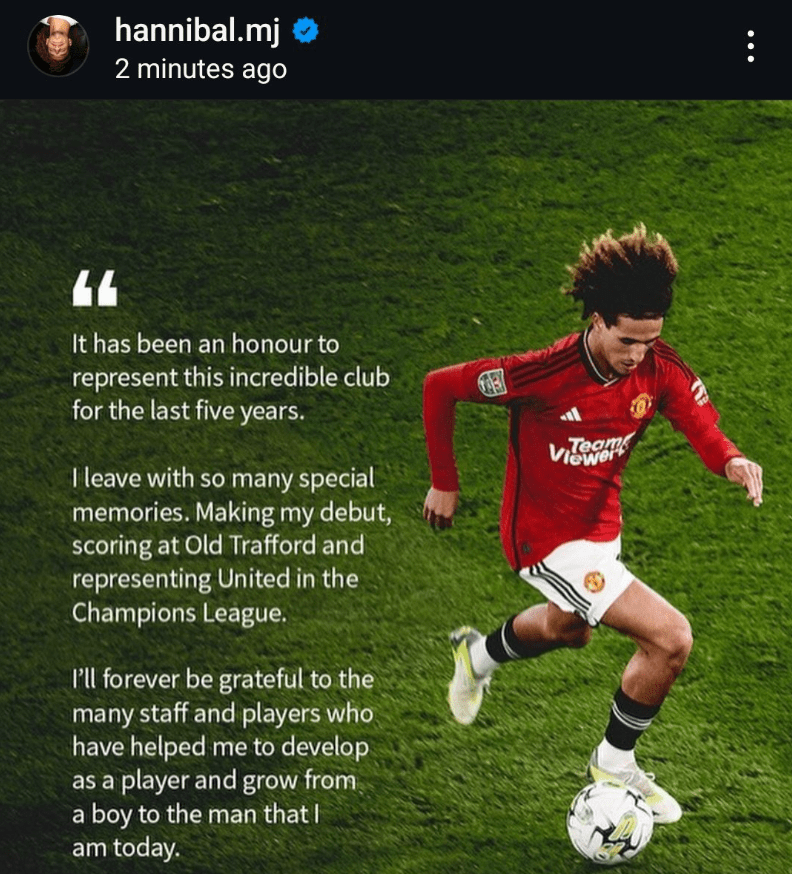 a picture of a soccer player with a quote from hannibal.mj