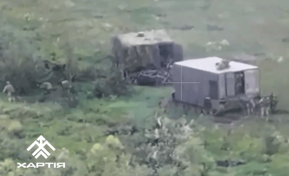 Russian tanks have often appeared underneath the turtle shell-like cages