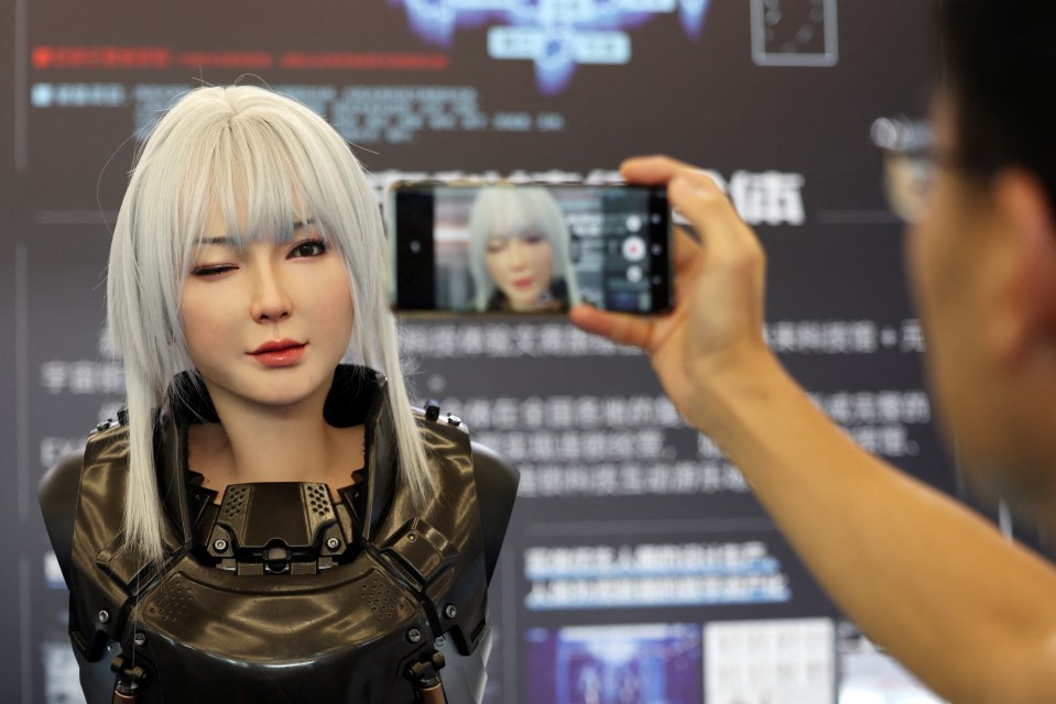 This robo-woman winks for the camera