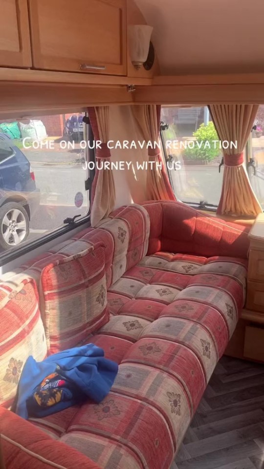 A DIY fan has shared how she gave a run-down caravan a fresh new look