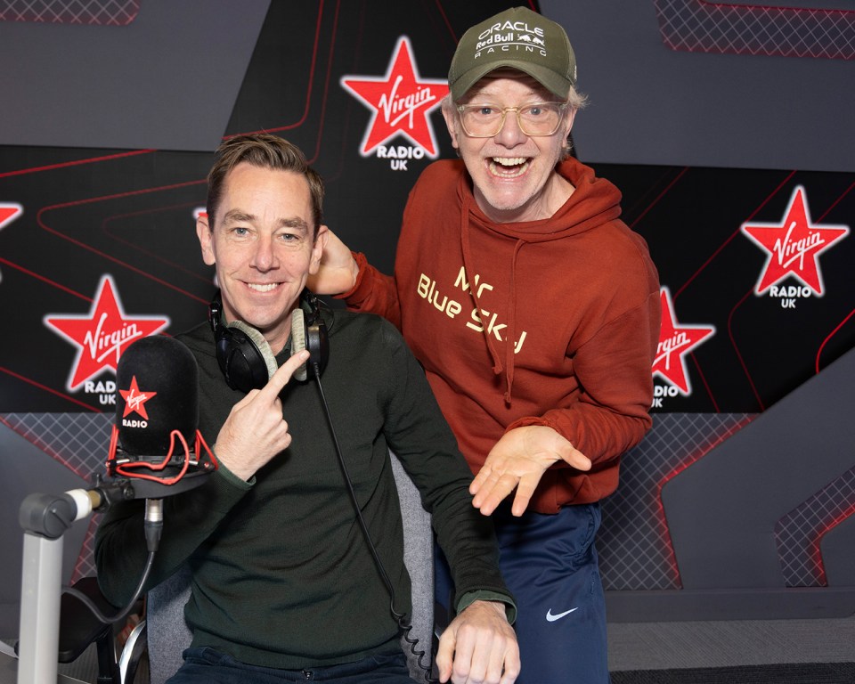 Ryan Tubridy is Virgin Radio UK's latest big-name signing (pictured with Chris Evans)