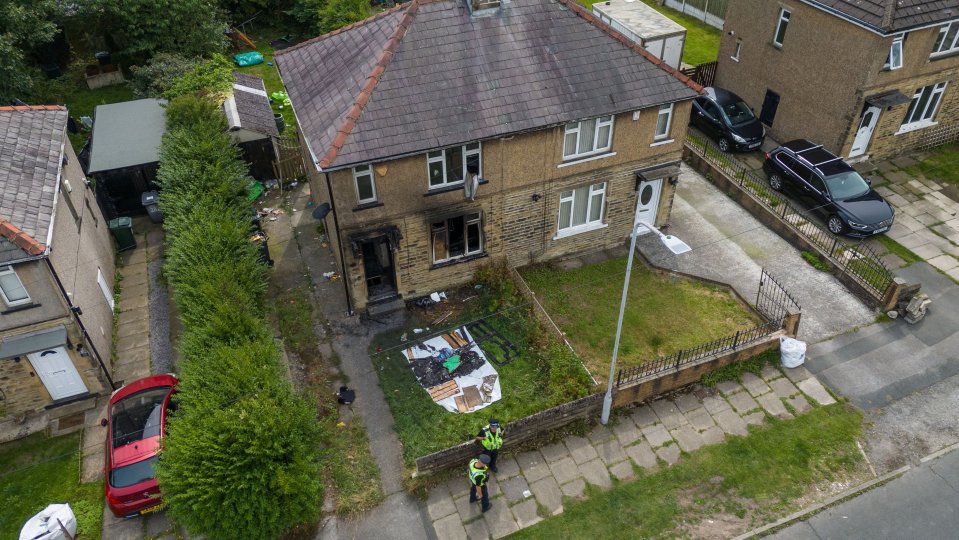 Police believe the blaze at the Bradford home was deliberate