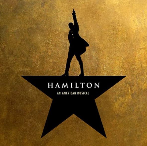 a poster for hamilton an american musical