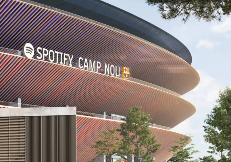 The new stadium will be sponsored by Spotify