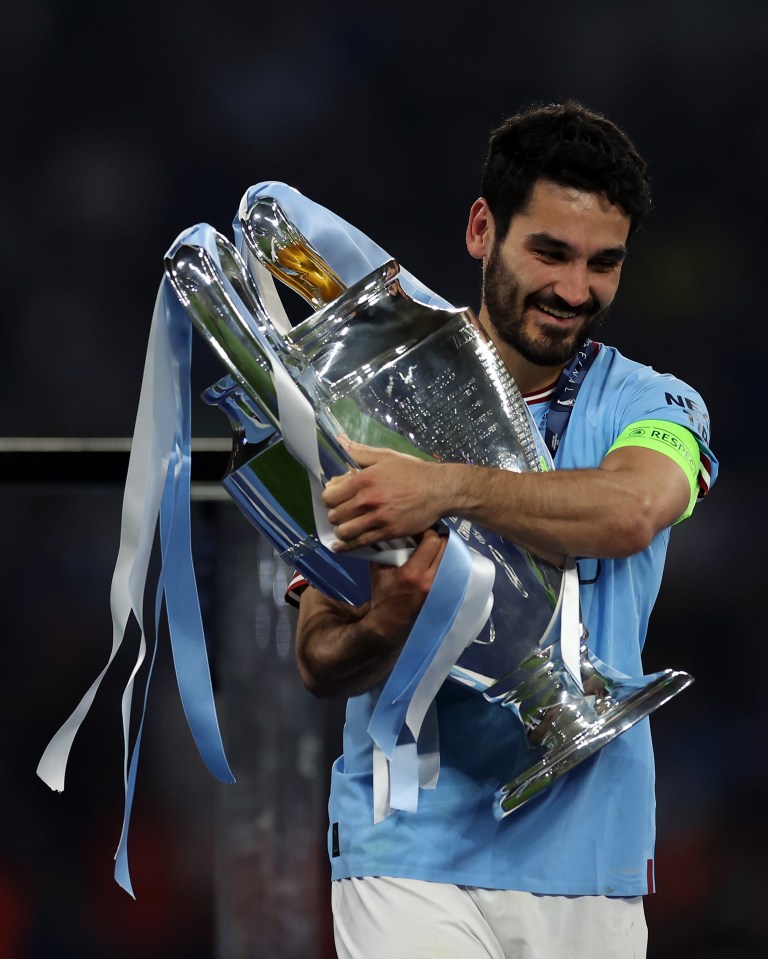 Gundogan won the treble with City in his last season at the club