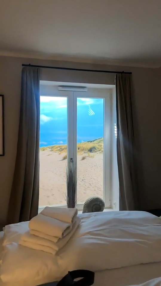 Sonja thought she had booked the perfect room with 'incredible sea views' for her weekend getaway in Germany