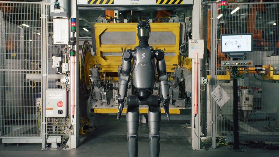 Picture shows humanoid robot 02  carrying out successful tests in a real production environment