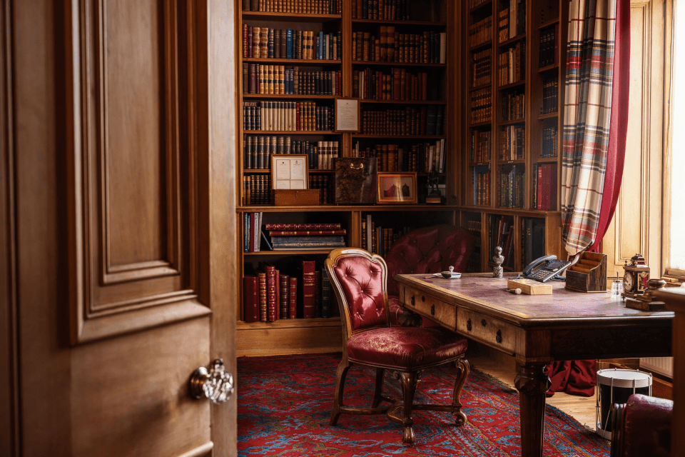 The King's study, inside Balmoral