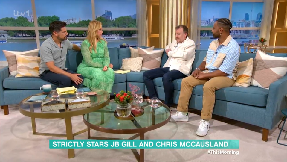 He joined presenters Josie Gibson and Craig Doyle and comedian Chris McCausland