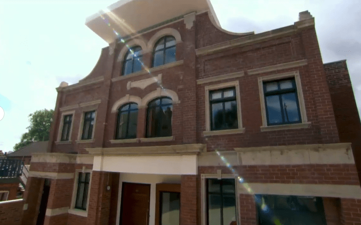 They planned to turn the old building into a modernist home