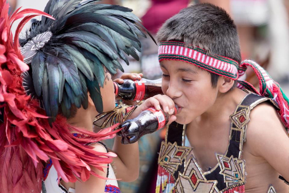 Kids start drinking coke at an extremely young age