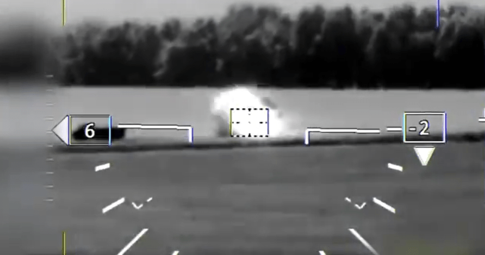 a black and white video of a plane taking off with the number 6 in the corner