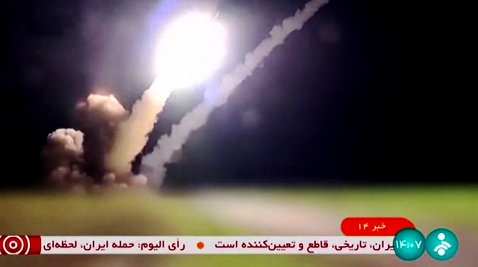 The moment a missile and drone attack against Israel started last April