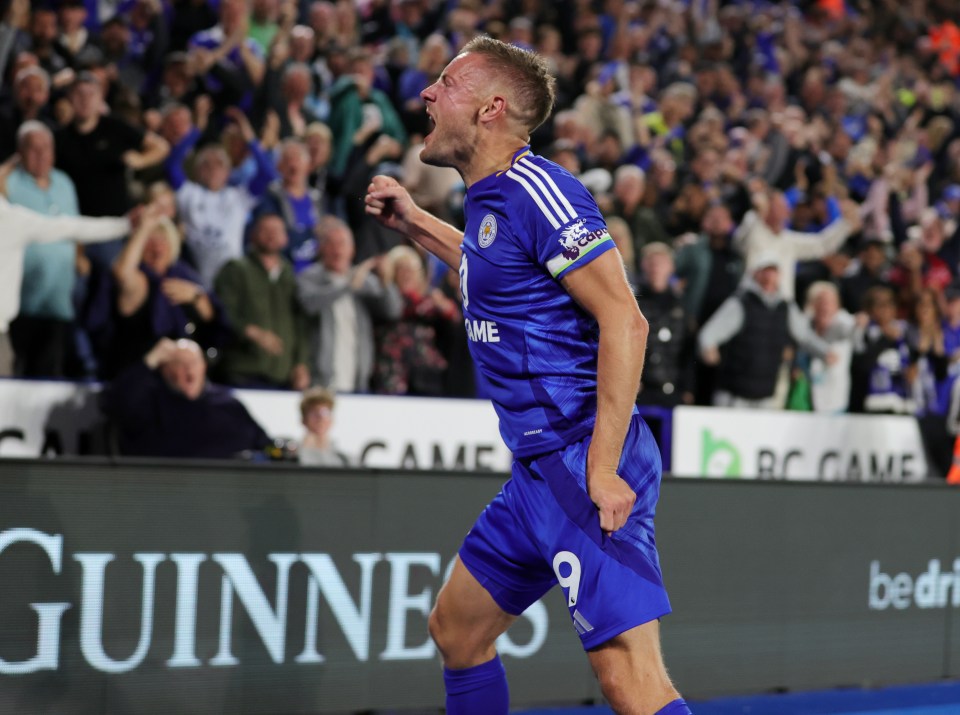 Jamie Vardy marked his return to the Premier League with a goal