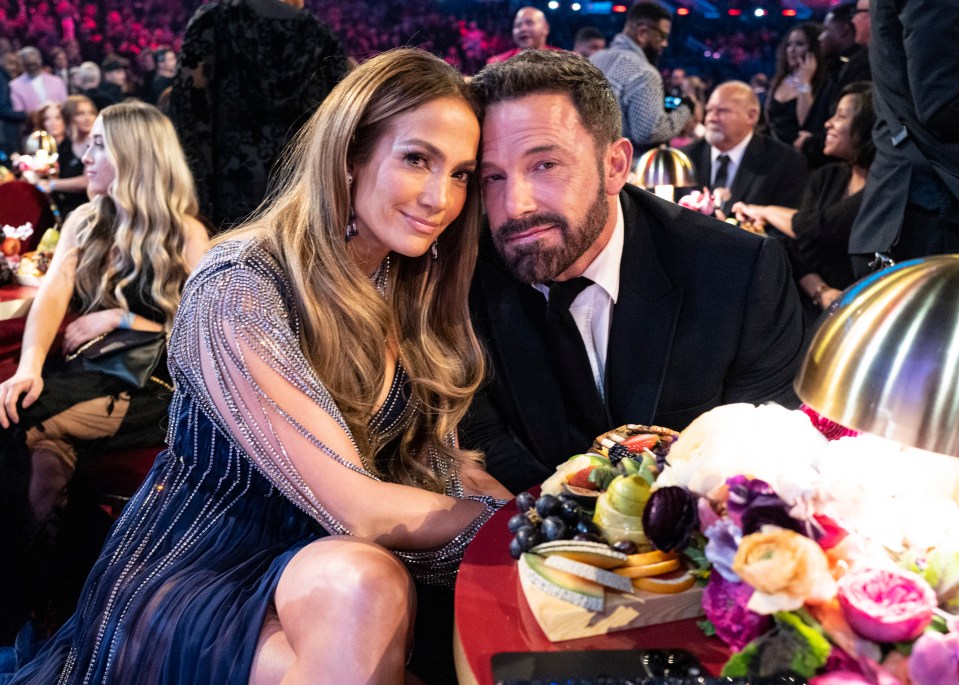 Jennifer Lopez and Ben Affleck seen during happier times at an awards show