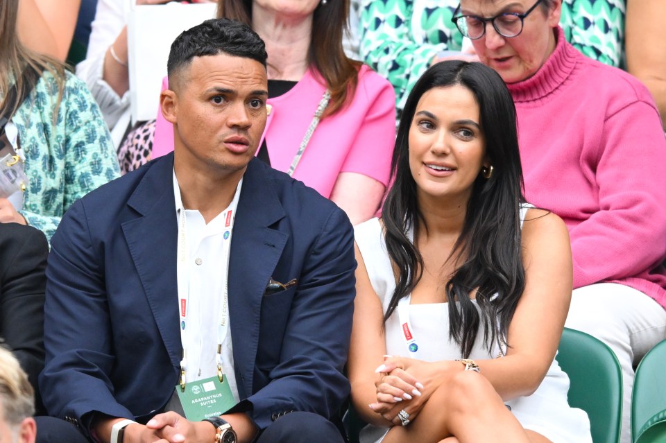 Jenas and Penfold attended Wimbledon earlier this summer