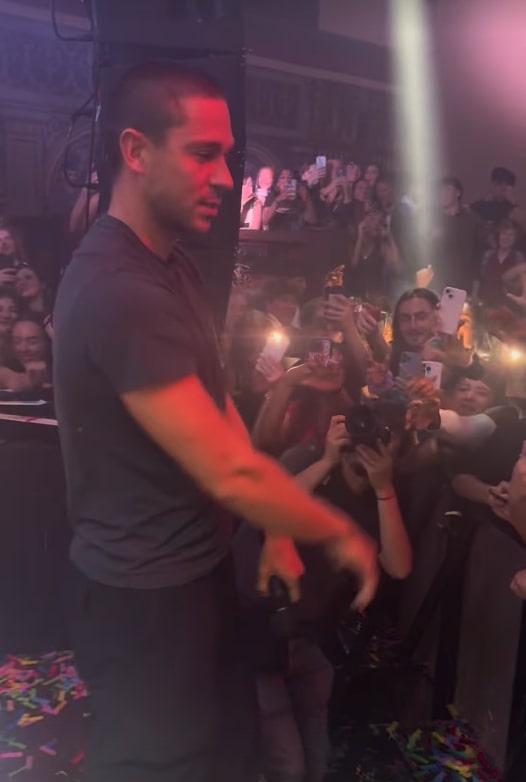 Joey posed for fans at Pryzm night club in Kingston