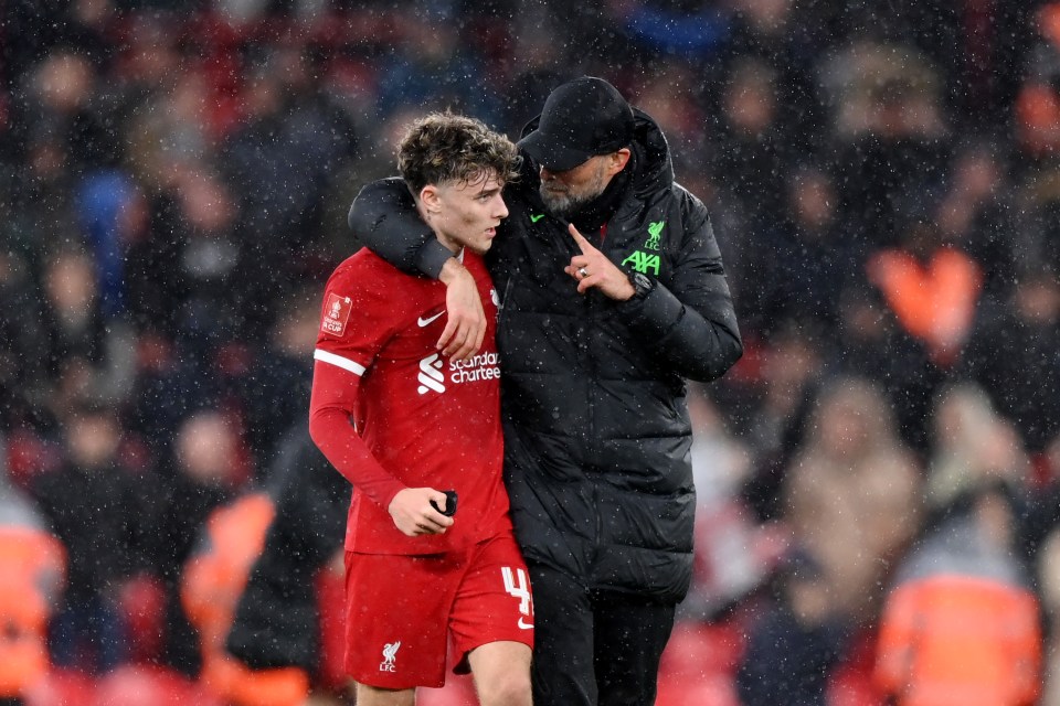 Jurgen Klopp with Bobby after February's FA Cup victory over Southampton