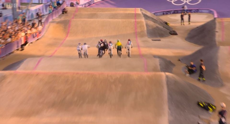 Whyte appeared to lose control on one of the jumps