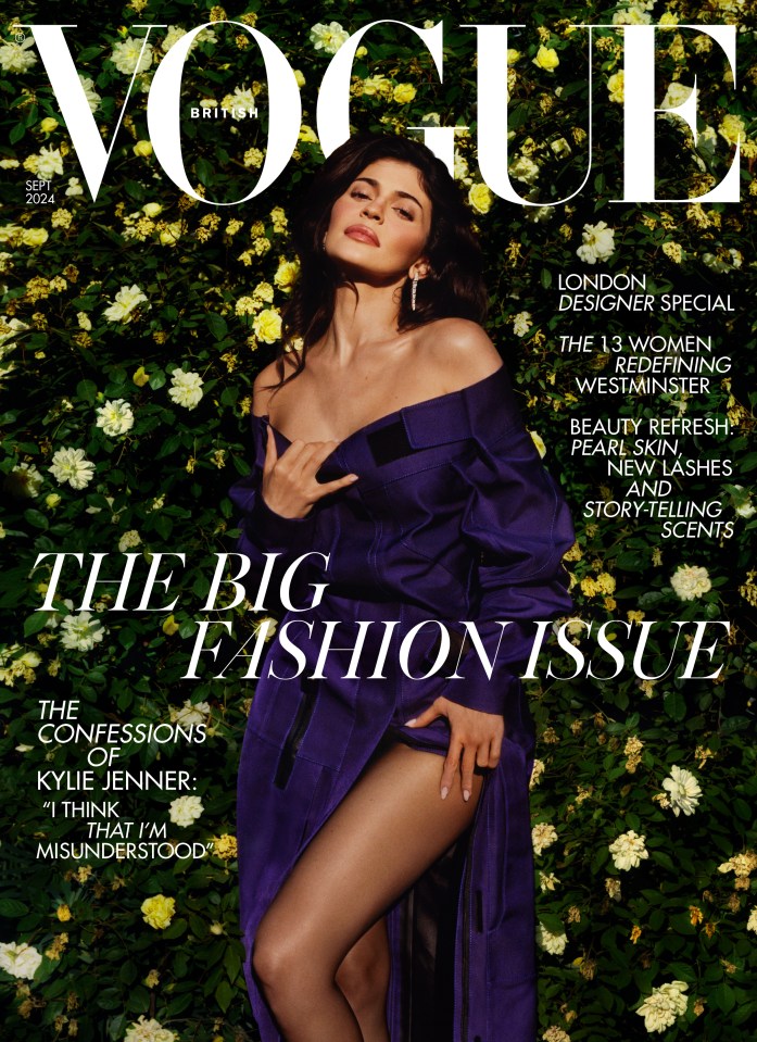 kylie jenner is on the cover of vogue magazine