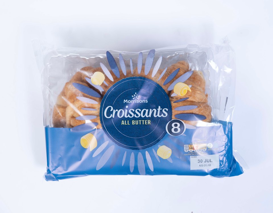 Morrisons' all butter croissants were a little dry and uninspiring