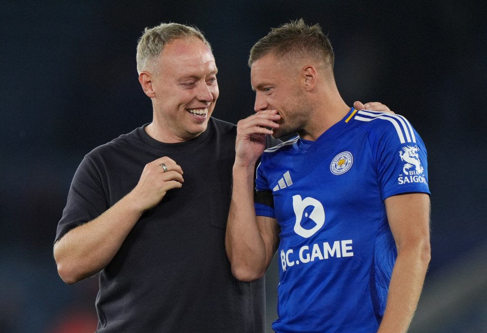 Leicester boss Steve Cooper had revealed Vardy wasn't supposed to be fit for the game