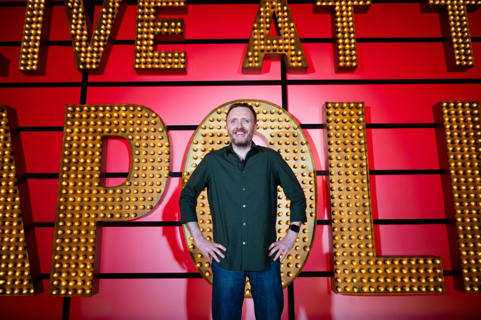 Chris showcases his humour at Live At The Apollo at the Hammersmith Apollo Theatre in west London