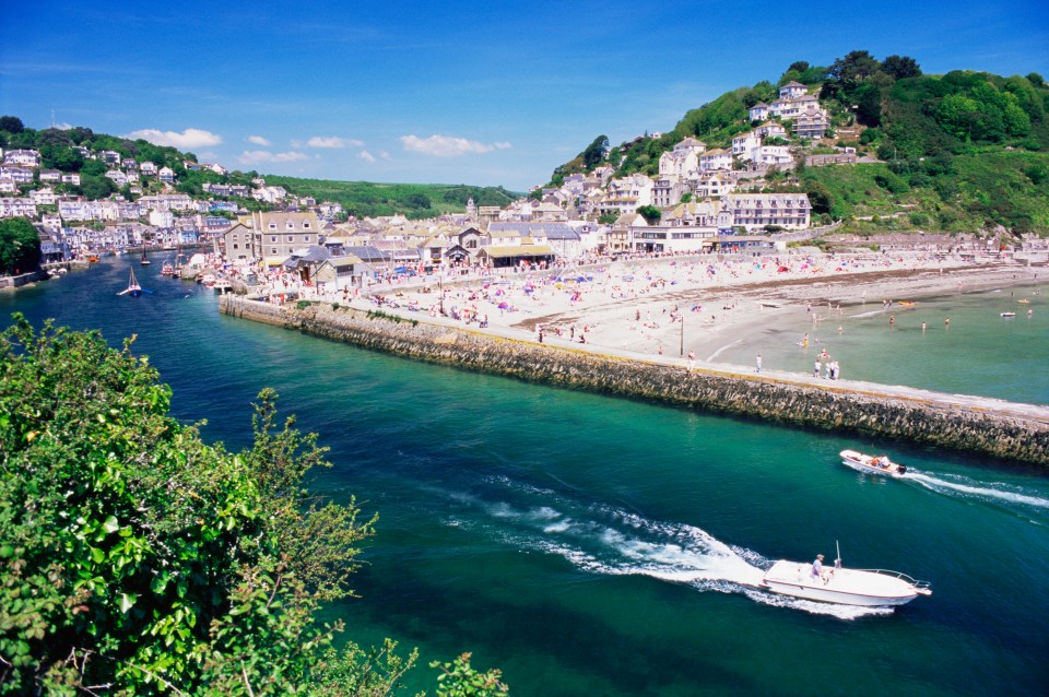 The town of Looe in Cornwall is incredibly popular with Brits during the summer