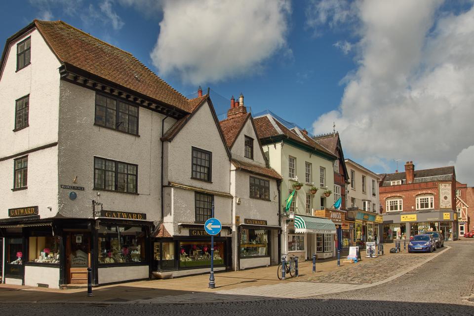 The streets in Hitchin are filled with independent shops and restaurants