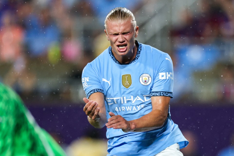 Haaland has been used sparingly during Man City's pre-season tour