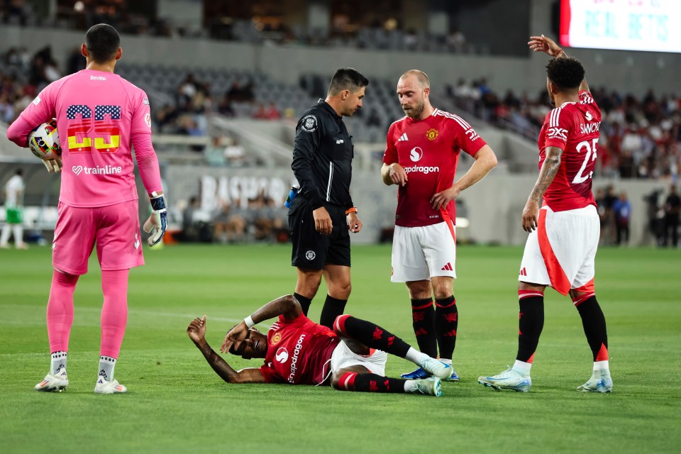 Man Utd are facing an anxious wait after Marcus Rashford's injury