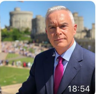 Huw Edwards sent a lad, 21, a pictured of himself outside Windsor Castle