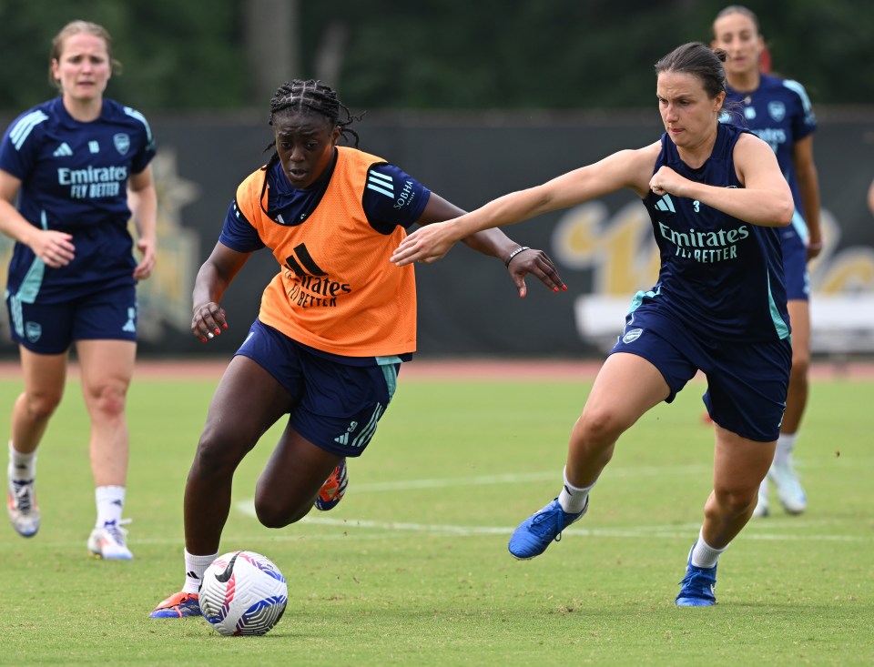 Striker Michelle Agyemang is among the young Gunners who featured in Arsenal's 2-1 pre-season win against Washington Spirit in the United States