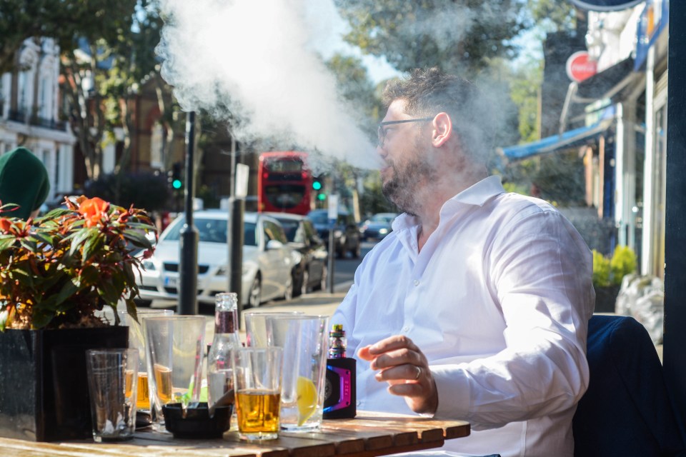 Three pubs a week will close if Sir Keir Starmer bans outdoor smoking, warn trade bosses (stock picture)