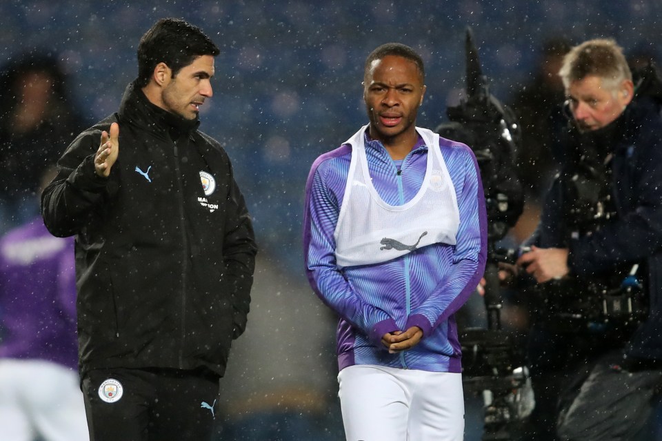 He reunites with Mikel Arteta who coached him at Man City