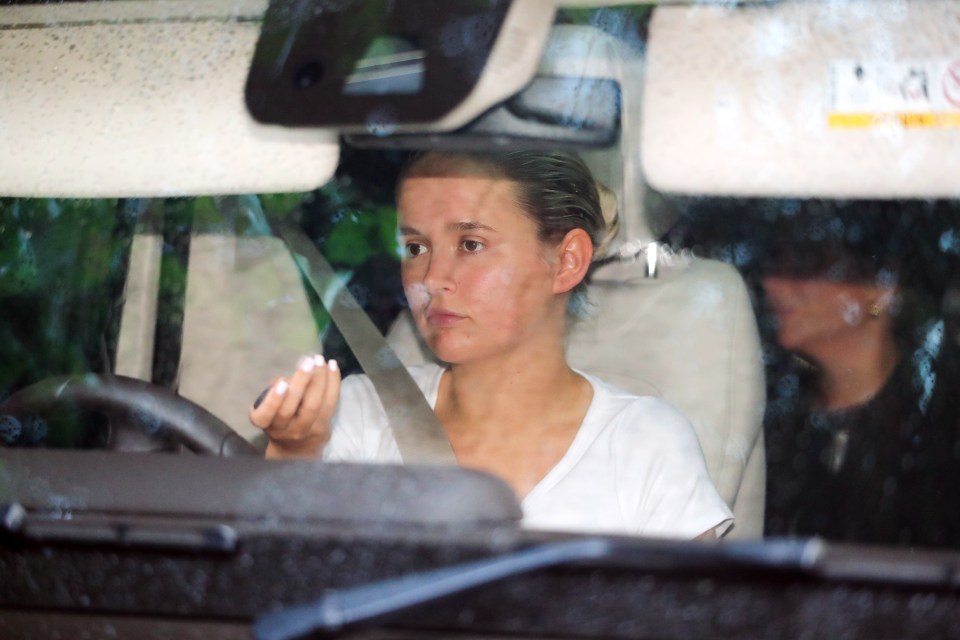 Molly-Mae Hague looked distraught from behind the wheel