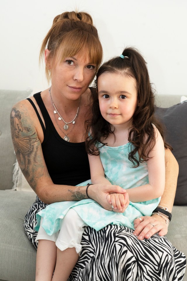 Mum Lucy with daughter Khaleesi Holloway, whose passport application was refused