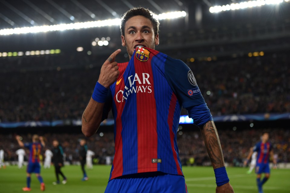 Neymar left Barcelona in a world record £198m transfer to PSG