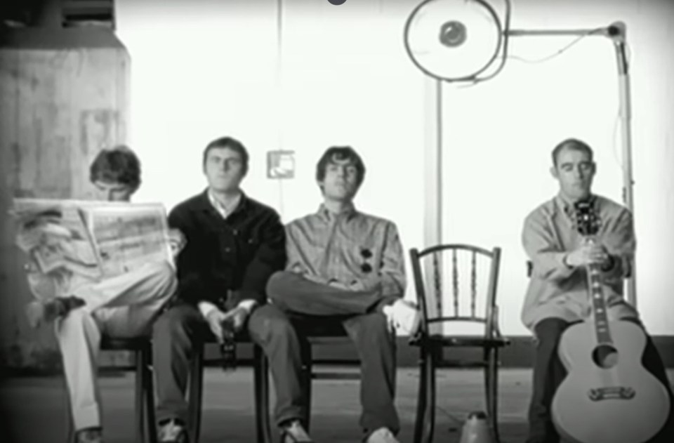 Scott, left, featured in the iconic Wonderwall music video