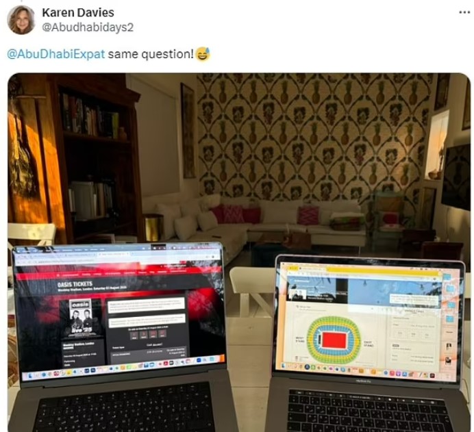 Some fans have been juggling multiple devices in an attempt to bag the tickets