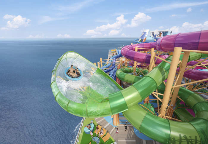 The Star of the Seas will have record-breaking waterslides on board