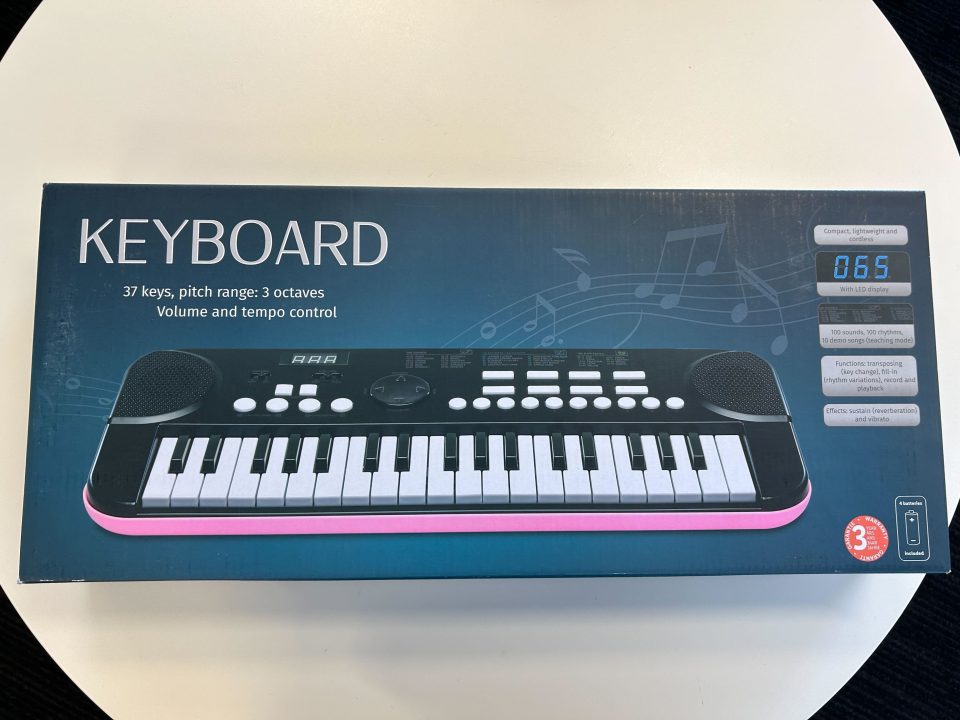 The keyboard in the Lidl mystery box, these can cost £50- £100