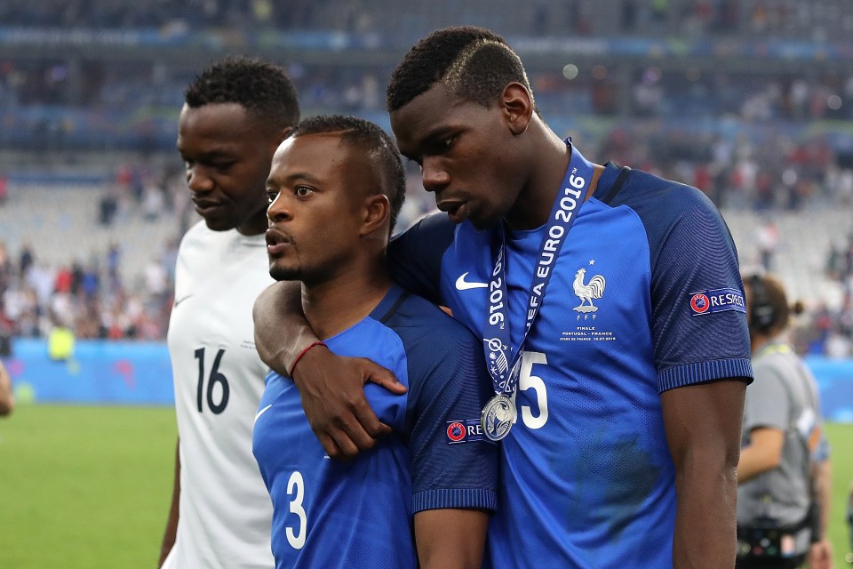 Pogba starred with Evra in the France national team