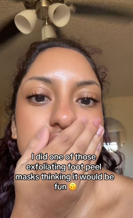 Evie was left in shock after testing a viral beauty hack out